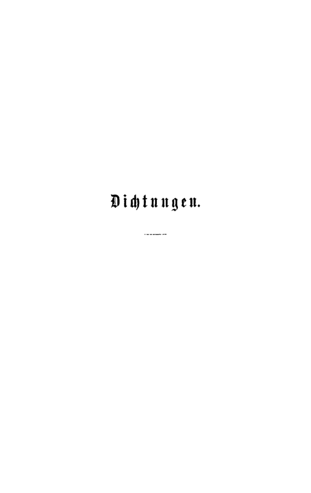 Dichtungen 1st Edition