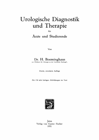 Cover image: Urologische Diagnostik und Therapie 2nd edition 9783112338995