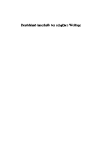 Titelbild: Deutschland innerhalb der religiösen Weltlage 2nd edition 9783112339732