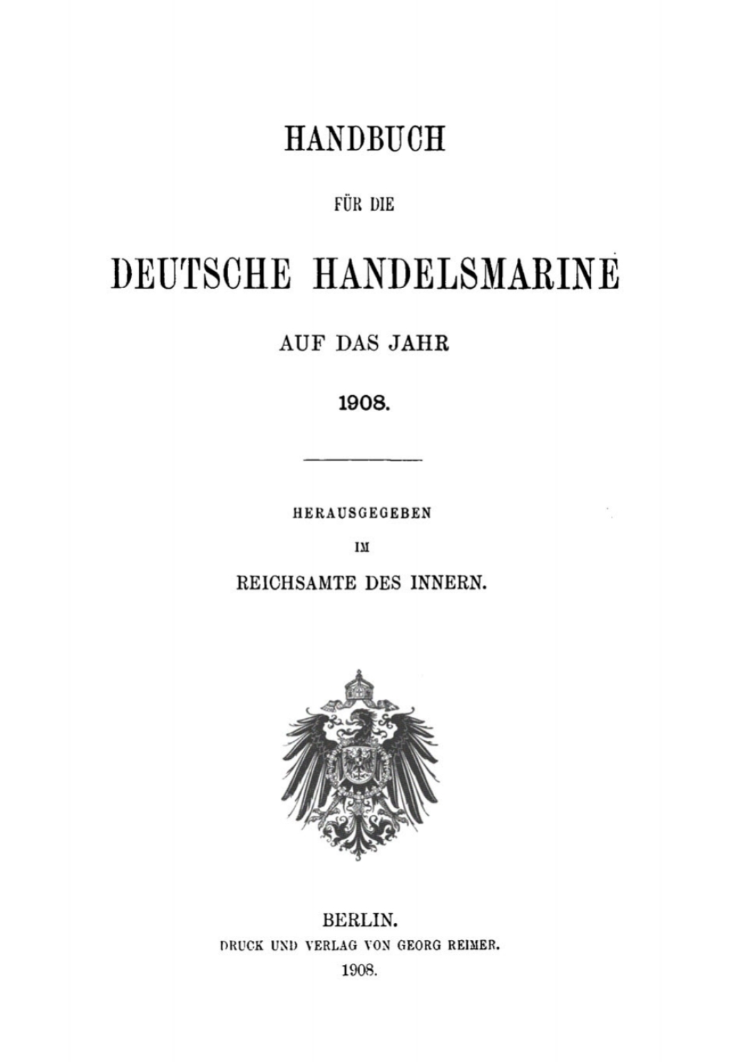 1908 1st Edition