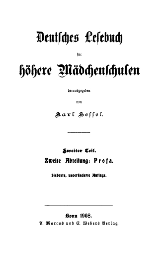 Cover image: Prosa 7th edition 9783112349670