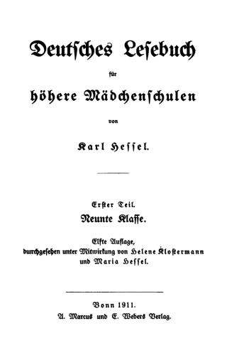 Titelbild: Neunte Klasse 11th edition 9783112349793