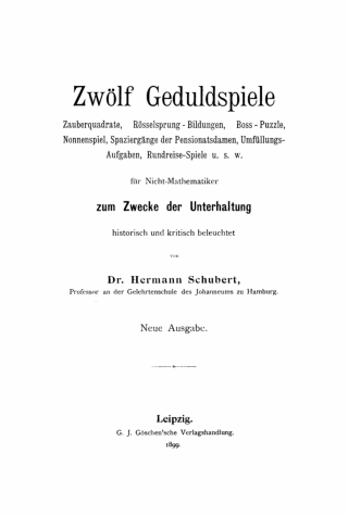 Imagen de portada: Zwölf Geduldspiele 1st edition 9783112354490