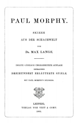 Imagen de portada: Paul Morphy 2nd edition 9783112355350