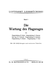 Imagen de portada: Die Wartung des Flugzeuges 1st edition 9783112356753