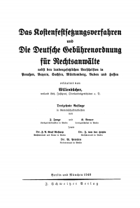 Immagine di copertina: Das Kostenfestsetzungsverfahren und die Deutsche Gebührenordnung für Rechtsanwälte 13th edition 9783112358498