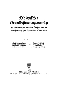 表紙画像: Die deutschen Doppelbesteuerungsverträge 1st edition 9783112359273