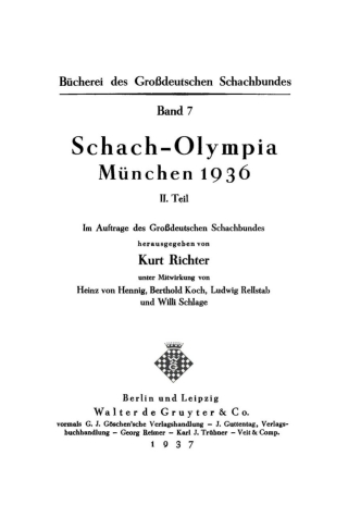 Immagine di copertina: Schach-Olympia München 1036, Teil 2 1st edition 9783112368138