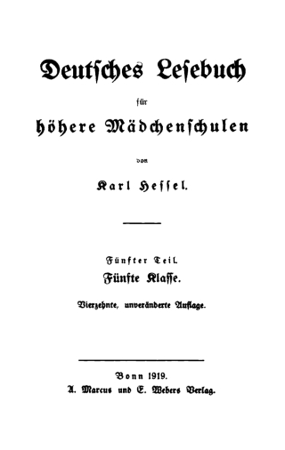 Cover image: Fünfte Klasse 14th edition 9783112370155