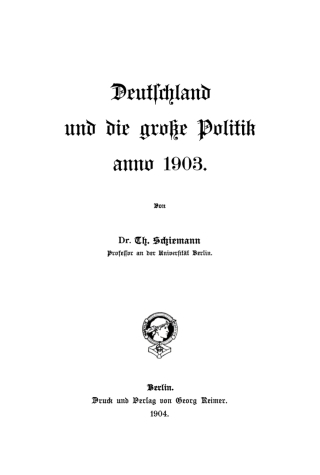 Imagen de portada: Anno 1903 1st edition 9783112376010