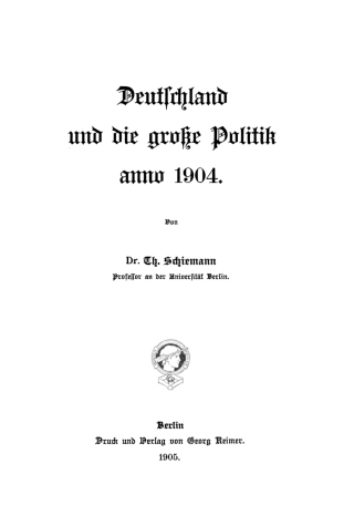 Imagen de portada: Anno 1904 1st edition 9783112376034