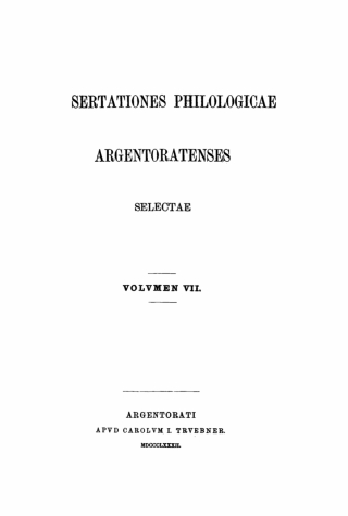 Imagen de portada: Volumen VII 1st edition 9783112378410