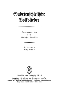 表紙画像: Sudetenschlesische Volkslieder 1st edition 9783112383216