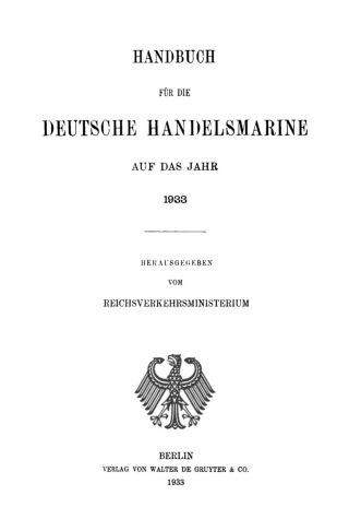 Omslagafbeelding: 1933 1st edition 9783112393116