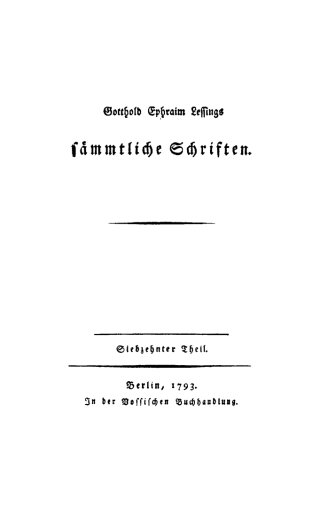 Cover image: Gotthold Ephraim Lessing: Gotthold Ephraim Lessings Sämmtliche Schriften. Teil 17 1st edition 9783112395318