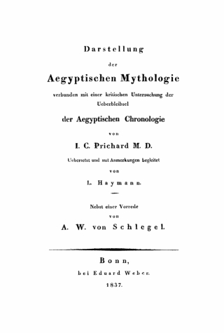 Cover image: Darstellung der Aegyptischen Mythologie 1st edition 9783112405253