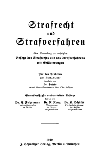 Immagine di copertina: Strafrecht und Strafverfahren 31st edition 9783112410950