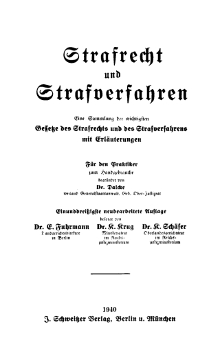 Immagine di copertina: Strafrecht und Strafverfahren 31st edition 9783112410950