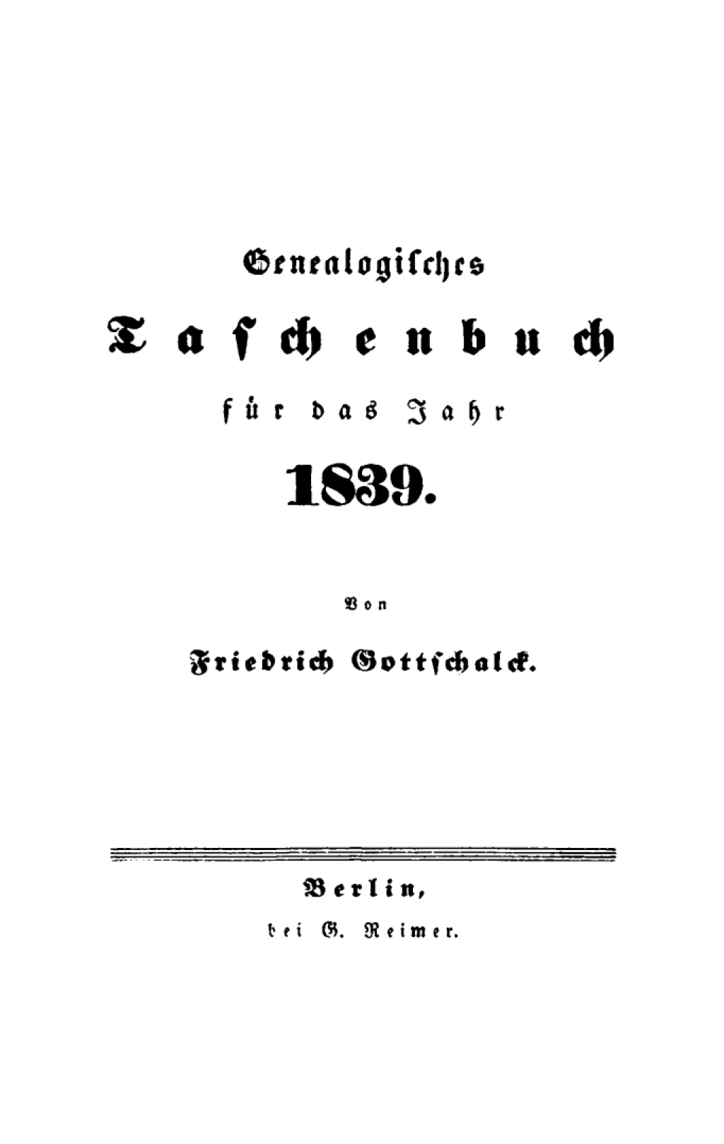1839 1st Edition