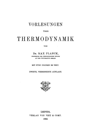表紙画像: Vorlesungen über Thermodynamik 2nd edition 9783112413852