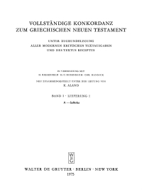 Cover image: A - άσθενέω 1st edition 9783112416532