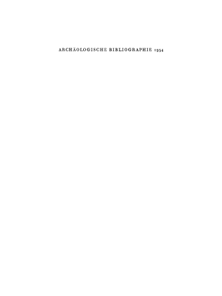 Imagen de portada: 1954 1st edition 9783112416891