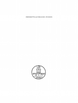 Cover image: Frühmittelalterliche Studien 1st edition 9783112417454