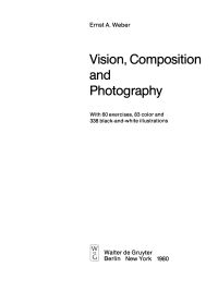 Imagen de portada: Vision, Composition and Photography 1st edition 9783112419656