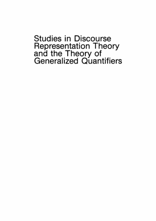 Cover image: Studies in Discourse Representation Theory and the Theory of Generalized Quantifiers 1st edition 9783112420010