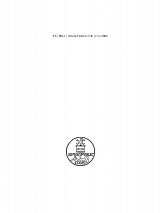 Imagen de portada: Frühmittelalterliche Studien. Band 28 1st edition 9783112421956