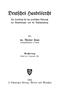 Cover image: Deutsches Handelsrecht 1st edition 9783112428115