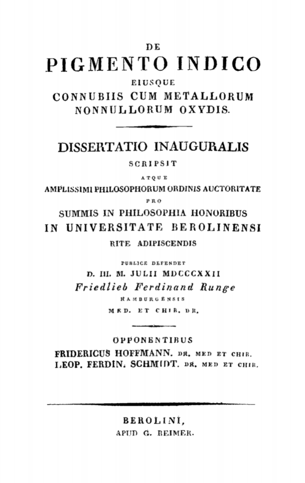 De pigmento Indico eiusque connubiis cum metallorum nonnullorum oxydis 1st Edition