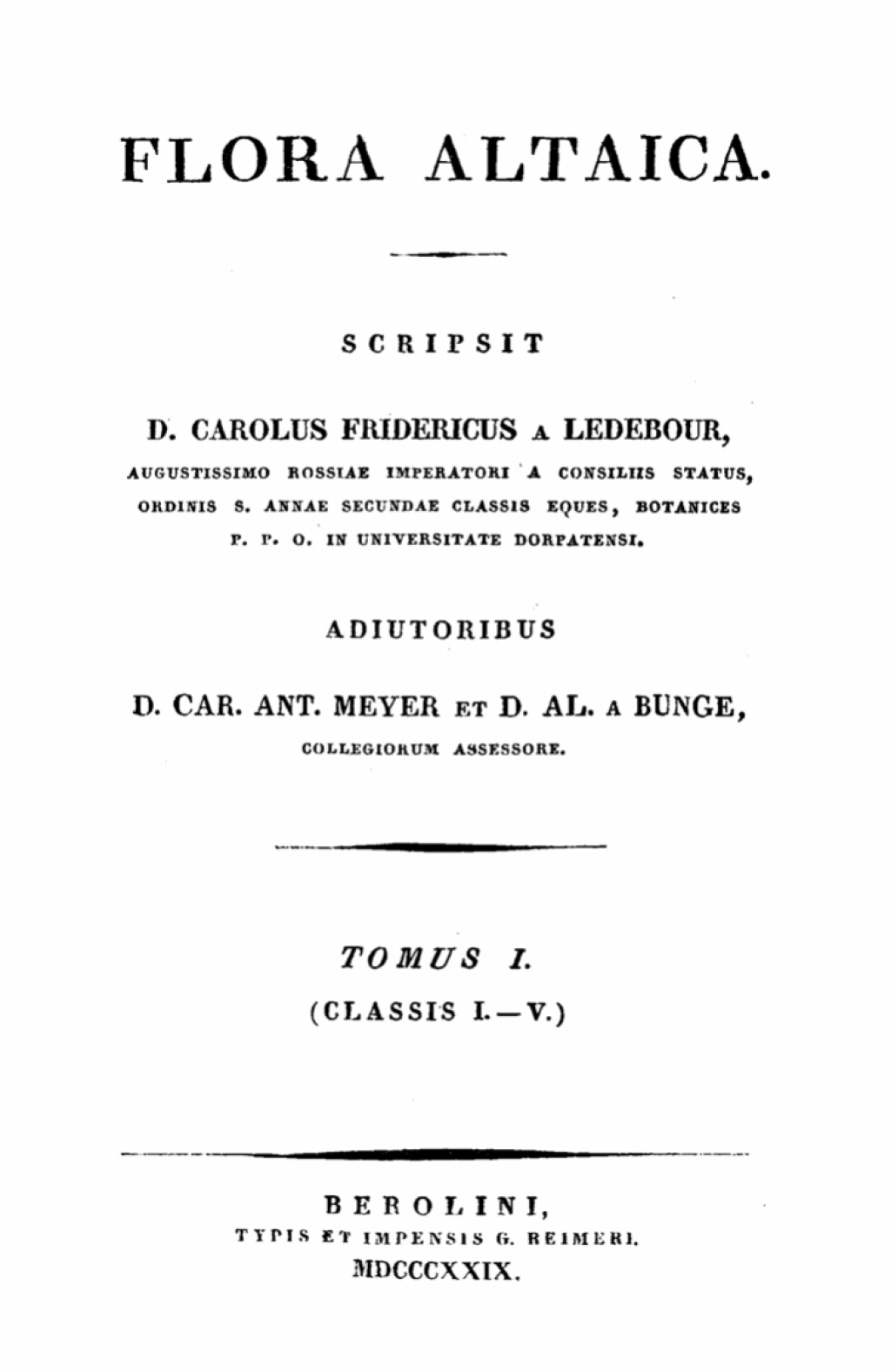 (Classis I.–V.) - 1st Edition (eBook)