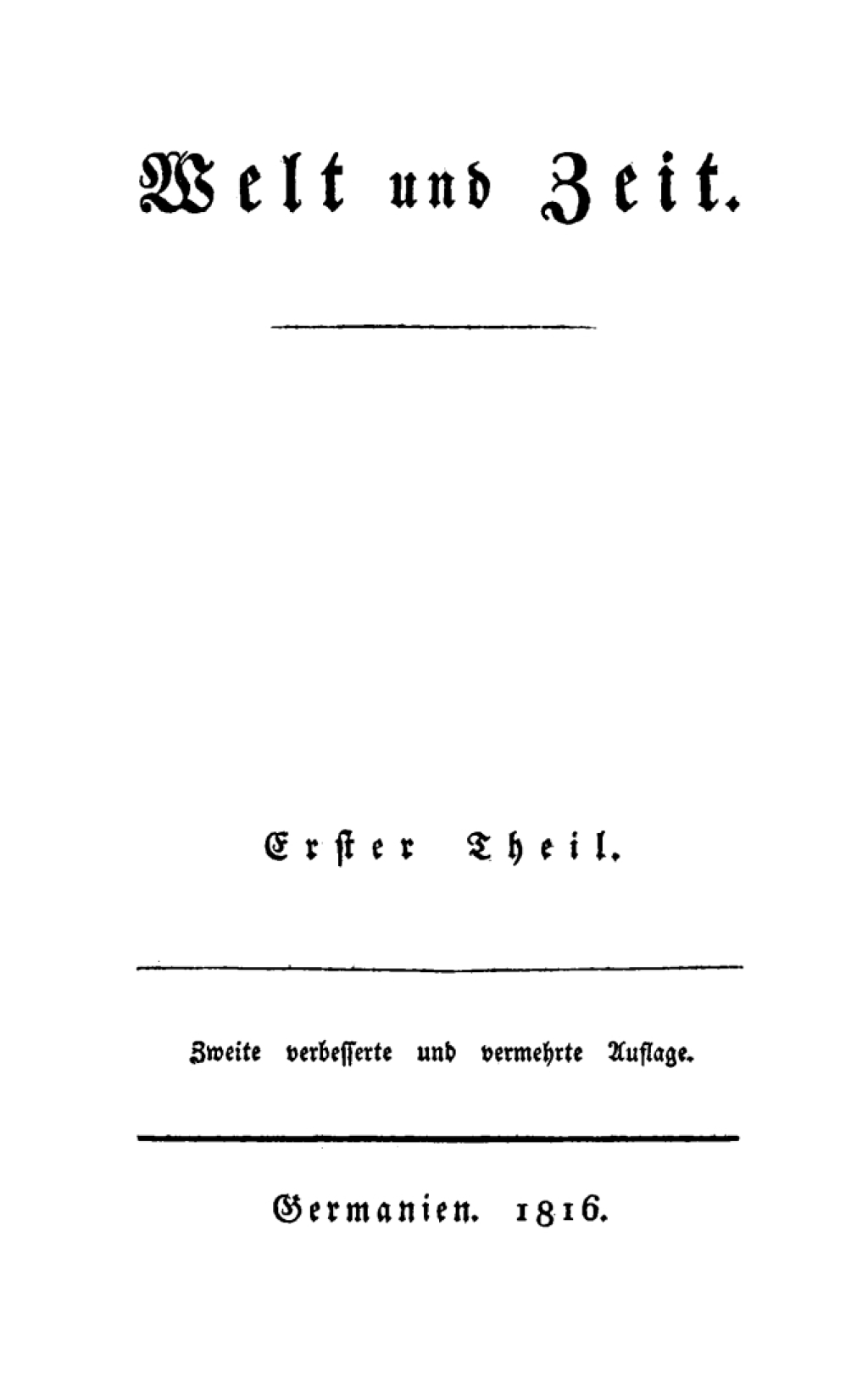 D. L. Jassoy: Welt und Zeit. Teil 1 2nd Edition