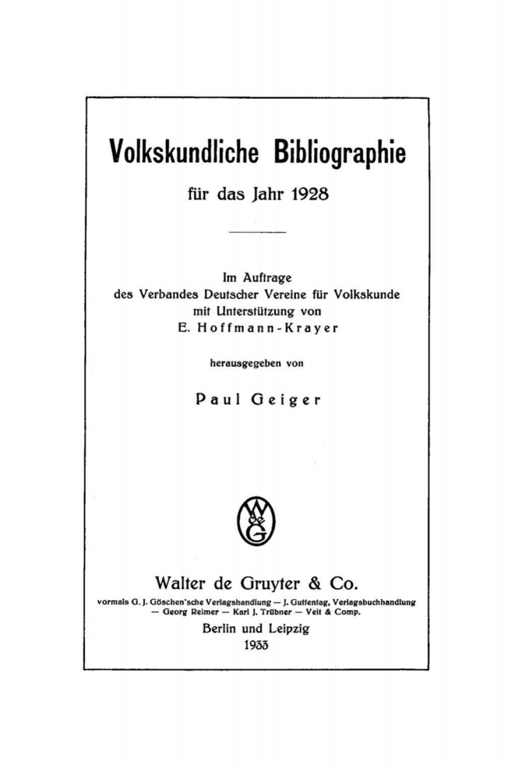 1928 1st Edition
