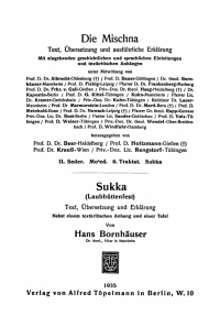 Cover image: Sukka (Laubhüttenfest) 1st edition 9783112434338