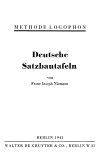 Imagen de portada: Methode Logophon – Deutsche Satzbautafeln 1st edition 9783112435694