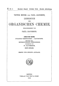 Cover image: Cyclische Verbindungen. Naturstoffe, Teil 3: Heterocyclische Verbindungen, Abt. 2 2nd edition 9783112436257
