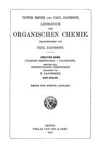 Titelbild: Cyclische Verbindungen. – Naturstoffe, Teil 3: Heterocyclische Verbindungen, Abt. 1 1st edition 9783112436417