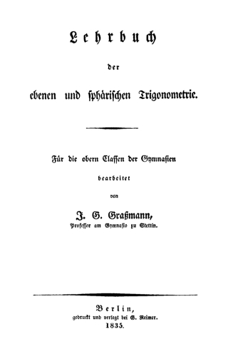 Imagen de portada: Lehrbuch der ebenen und sphärischen Trigonometrie 1st edition 9783112442654