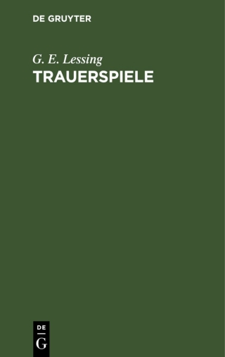 Cover image: Trauerspiele 4th edition 9783112443330