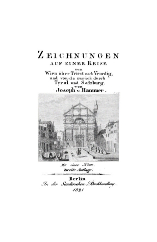表紙画像: Zeichnungen auf einer Reise von Wien über Triest nach Venedig, und von da zurück durch Tyrol und Salzburg 2nd edition 9783112445839