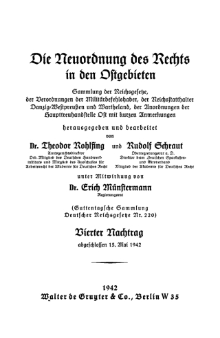 Imagen de portada: 15. Mai 1942 1st edition 9783112445891