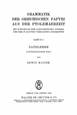 Imagen de portada: Synthetischer Teil 1st edition 9783112446058