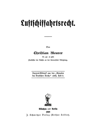 Cover image: Luftschiffahrtsrecht 1st edition 9783112447116
