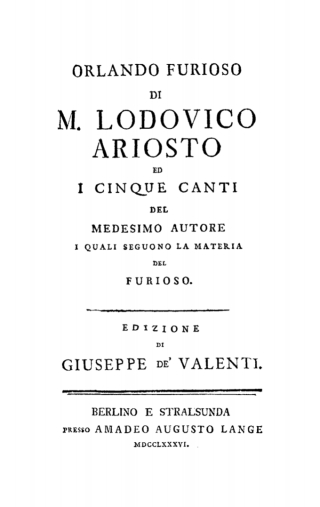 Imagen de portada: Poeti, Volume 2: Orlando furioso ed i cinque canti 1st edition 9783112447277