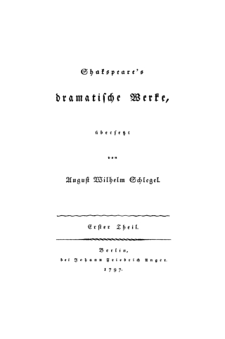 Cover image: William Shakespeare: Shakspeare’s dramatische Werke. Teil 1 1st edition 9783112447314