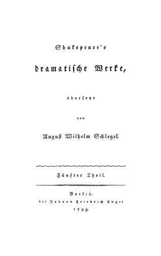 Cover image: William Shakespeare: Shakspeare’s dramatische Werke. Teil 5 1st edition 9783112447338