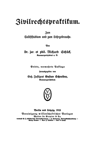 Cover image: Zivilrechtspraktikum 3rd edition 9783112448199