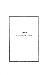 Titelbild: Logaritmi e Tabelle per Chimici 3rd edition 9783112448298